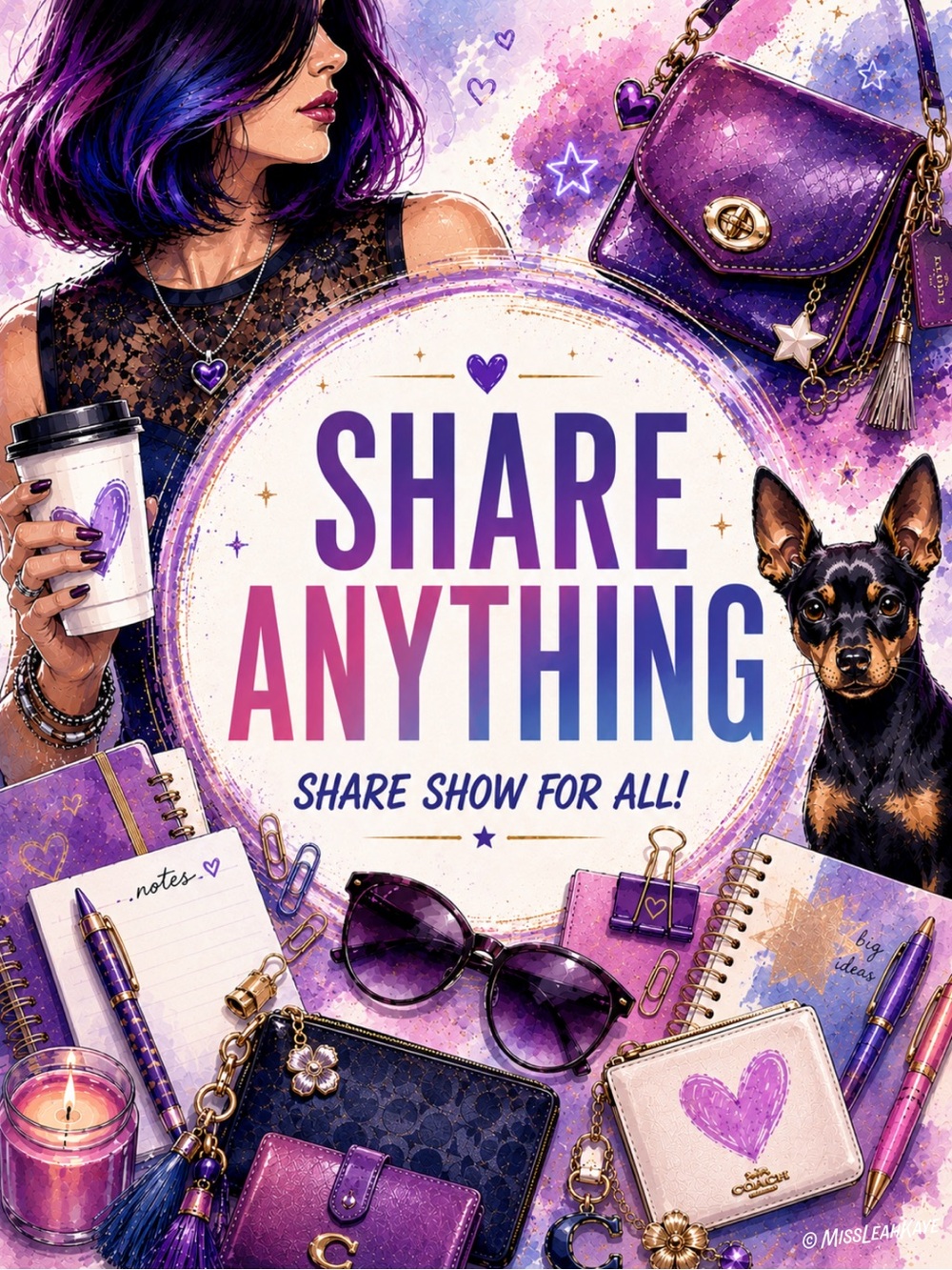 𝗦𝗛𝗔𝗥𝗘 𝗔𝗡𝗬𝗧𝗛𝗜𝗡𝗚 𝗟𝗶𝘃𝗲 𝗦𝗵𝗼𝘄𝘀
 👜✨ Designer - Lux: Bags, Small Goods, Beauty + more!